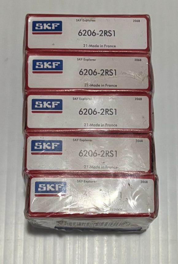 NEW 5 Pk SKF 6206 2SRI BEARING
