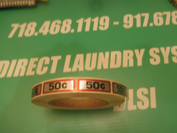 12 PK - GREENWALD COIN SLIDE DECAL $0.50 - Direct Laundry System