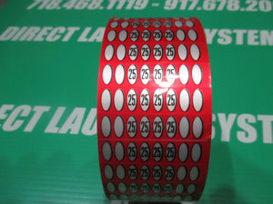 12 PACK GREENWALD $1.00 SLIDE DECAL FOR V8 BODY PART# 00-9905-4 - Direct Laundry System