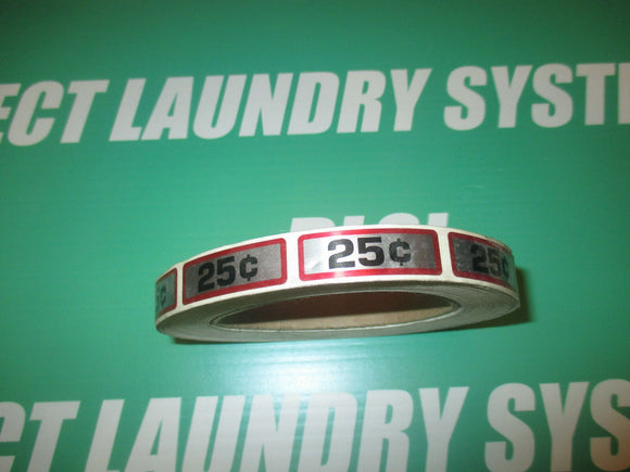 12 PK - GREENWALD COIN SLIDE DECAL $0.25 - Direct Laundry System