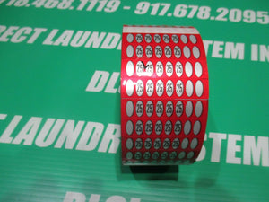 12 PACK GREENWALD $1.25 SLIDE DECAL FOR V8 BODY PART# 00-9905-5 - Direct Laundry System