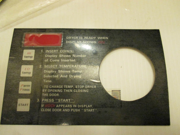 ADC American Dryer COIN LABEL SWITCH ASSEMBLY - 112514 - Direct Laundry System
